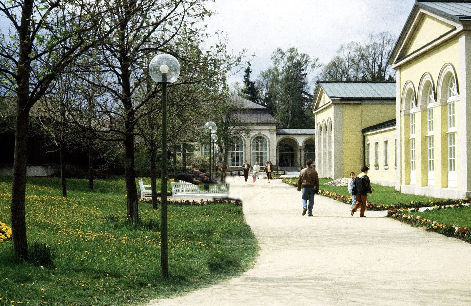 Der Klenzebau im Kurpark von Bad Steben im Frankenwald